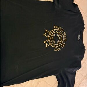 PALACE Black Shirt with Gold Emblem